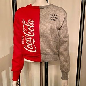 Color block Coca Cola Crewneck Sweatshirt
